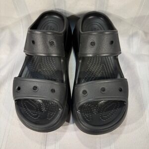 Crocs Classic‎ Slide Sandals Black Womens Size 7 Good Condition